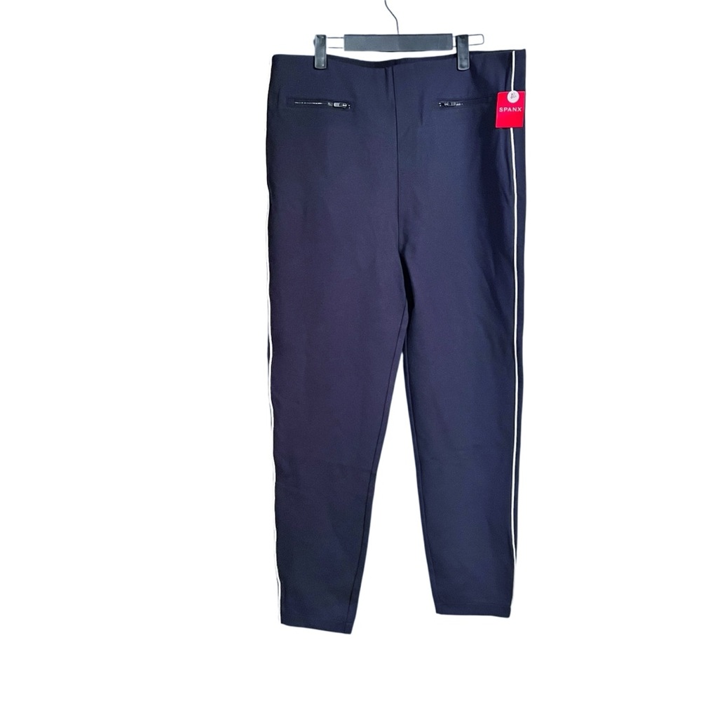 Women’s Spanx Navy Pants with White Stripe